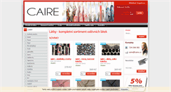 Desktop Screenshot of caire.cz